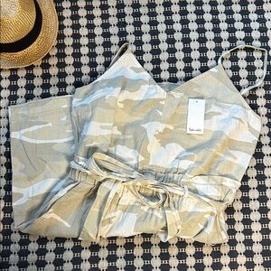 NWT Splendid Camo Linen Viscose Dress